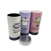 Boîte en métal de rangement pour café et thé avec couvercle intérieur avec imprimé personnalisé