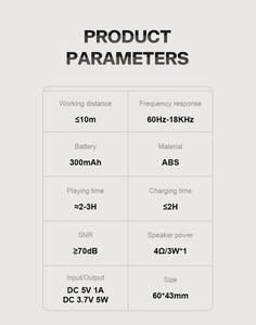 Nhà máy Made tường mountable Magnetic mini không dây màu xanh răng bài phát biểu hộp âm hộp loa tương thích với điện thoại di động - Product Image 6