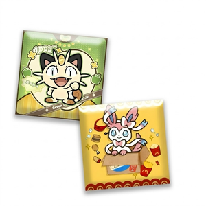 DM <strong>Pokemoned</strong> Square Corners Full Color Printed Gift Box Absorbent Cup Mat Heat Resistant Drink Coaster Pikachu Anime Cartoon - Product Image 1