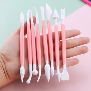 Ensemble de 8 couteaux à pâtisserie à double tête pour sculpter les gâteaux, ensemble de couteaux à fondant pour la pâtisserie, outils de découpe de l'argile DIY - Product Image 3