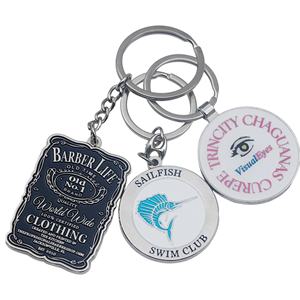 พวงกุญแจโลหะผสมสังกะสีแบบกำหนดเองพร้อมโลโก้ส่วนตัวสำหรับผู้ผลิต  เครื่องประดับแฟชั่นสำหรับกระเป๋า - Product Image 2