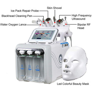 Hot Sale Multifunctional Vacuum Face Cleaning Small Bubble Hydro <b>Hydrogen</b> Oxygen Facial Machine 10 in 1 - Product Image 5