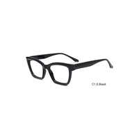 Montures de lunettes optiques carrées modernes en acétate TR, épaisses, à monture complète, unisexe, pour verres correcteurs, OEM ODM