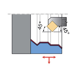 Outils de coupe, outils de tournage et de fraisage, 45 outils de tournage interne - Product Image 1