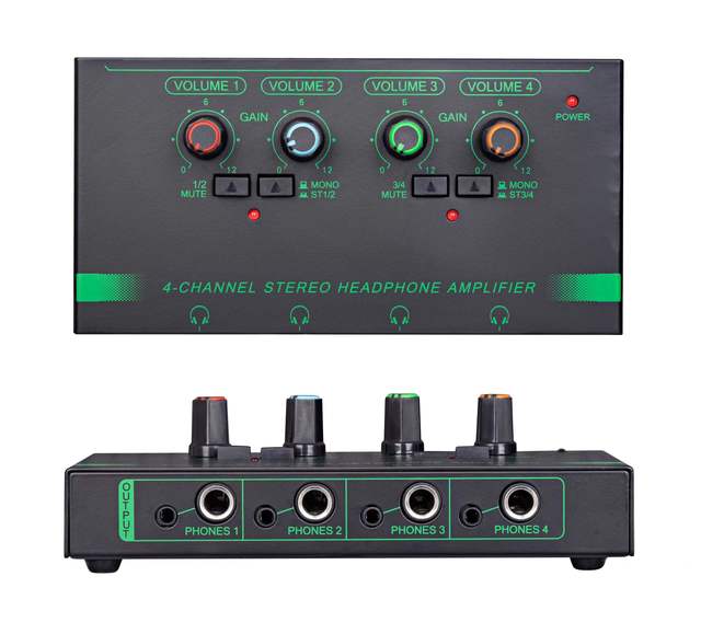 Voxfull 4-Channel Portable Stereo Headphone Amplifier