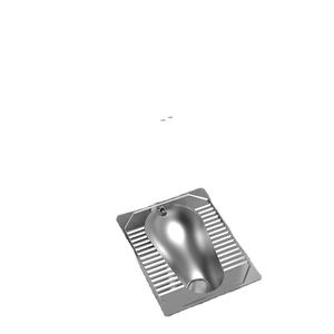 WC à la turque sur mesure en acier inoxydable 304, anti-odeur, design moderne et épuré, à poser au sol, pour écoles et centres de rétention - Product Image 2