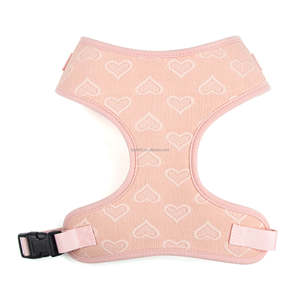 Harnais pour chien de luxe vert en forme de cœur 3D réglable - Anti-traction/anti-étranglement pour chiens de petite/moyenne/grande taille - Product Image 3