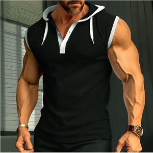 Nueva camiseta polo de verano, comercio electrónico transfronterizo, estilo europeo y americano, entrenamiento muscular, secado rápido y - Product Image 1