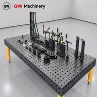 Table de soudage modulaire en acier traité à l'azote, établi de soudage flexible 3D avec pinces complètes