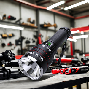 Đèn pin chiến thuật cầm tay Warsun YD50S 800 lumen, đèn LED ngoài trời, sạc lại được, vỏ nhôm, chụp đèn lớn, chống nước, di động - Product Image 6