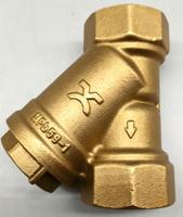 Saringan Y Kuningan, 1/2", 3/4", 1", Filter Berulir, Katup Pra-filter untuk Air Keran, Pemanas Lantai & Boiler Gantung Dinding PN16
