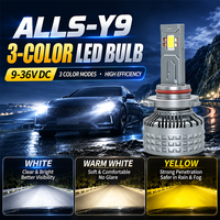 Ampoules de phares H4 H7 Bi LED super lumineuses, faisceau haut et bas, 3 couleurs commutables, 9-36V, large plage de tension, remplacement halogène, Plug and Play