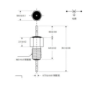 Condensateur traversant M2.5 M3 M4 M5 M6, filtre traversant, filtre anti-interférence - Product Image 3