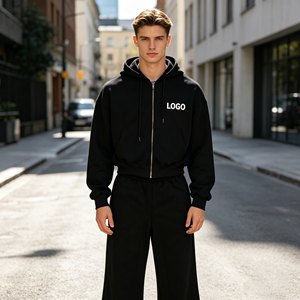 Custom hoodie men's <b>sets</b>,3D Embroidered acid washed Streetwear Hoodie & <b>Sweatpants</b> <b>Sets</b> for Men,100% Cotton Tracksuit men clothe - Product Image 4