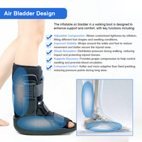 Meilleure Vente : Bottes de marche unisexe à compression d'air pour la rééducation, avec chambre à air et protection des fractures de la cheville