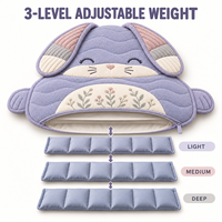 Coussin de genoux lesté personnalisé de 5 lb, uni, à motifs de dessins animés, pour adultes souffrant d'anxiété - Vente en gros