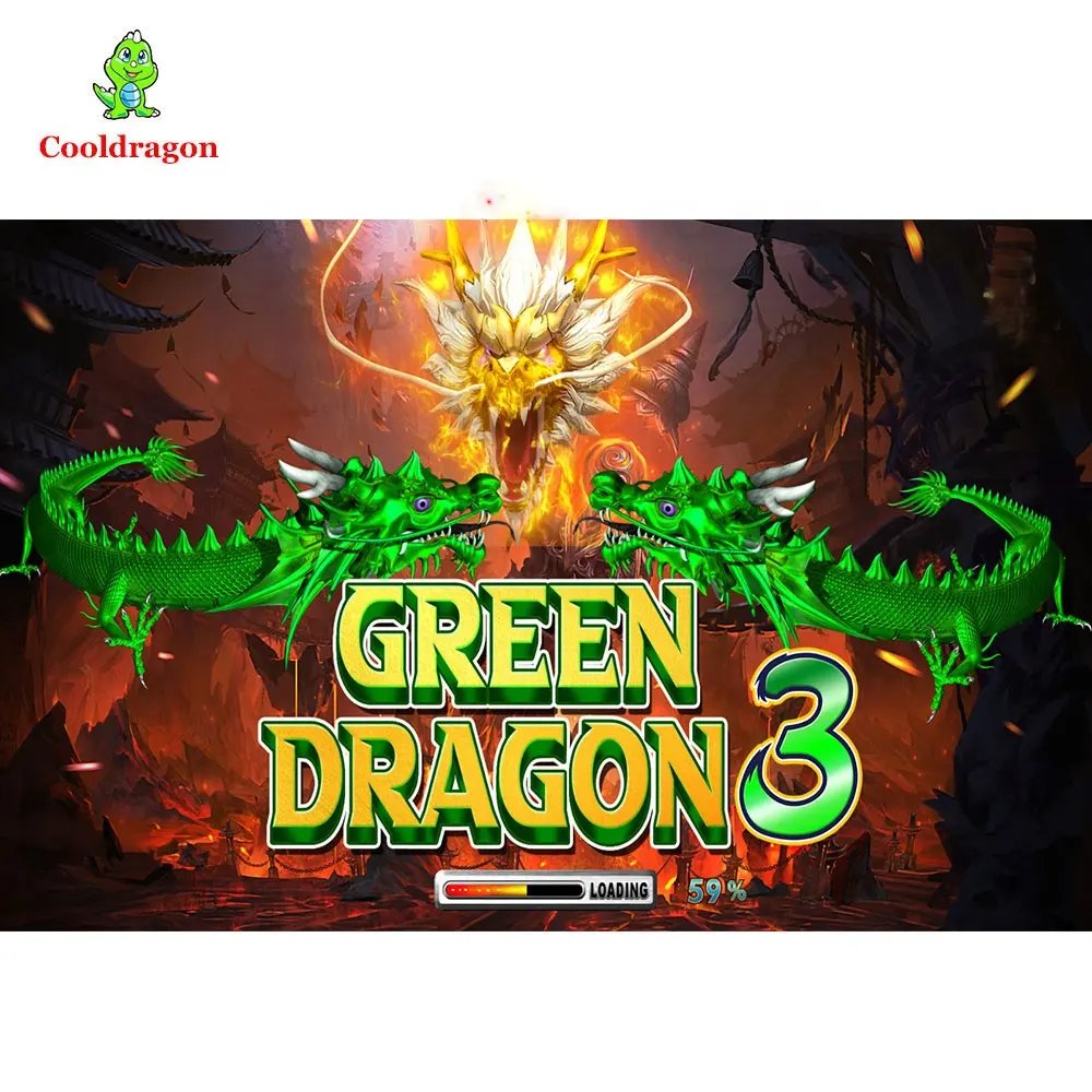 Green Dragon 3 Fish Game Board Shooting Fish Game Arcade Ocean King 3 Fishing Hunt Game Machine Software