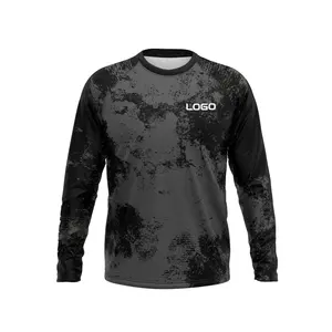 100% Polyester Long Sleeve Men Jersey Cycling High Quality With Cycle Jersey Cheap Price Long Sleeve Jersey