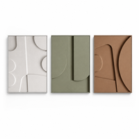 Art mural géométrique minimaliste 3D pour la décoration de la maison, parfait pour le salon, la salle à manger et l'entrée