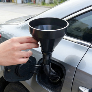 Car Refueling Funnel With Fine Filter Large Plastic Oil Leak Device For Outdoor Hands Free Use - Product Image 2