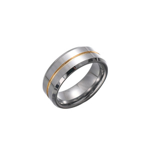 새로운 도착 패션 간단한 복고풍 장엄한 8mm 고급 보석 남성용 스테인레스 스틸 반지 - Product Image 4