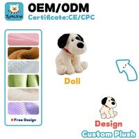 Jouets pour chiens en peluche personnalisés en gros, super doux, anti-stress, brodés, pour anniversaire, rembourrage en coton PP, vente directe usine, très demandés, CPC CE