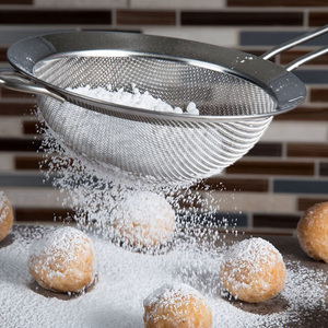 Passoire manuelle de cuisine en acier inoxydable à mailles fines pour farine et jus – Offre spéciale - Product Image 3