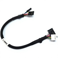 Adaptor Kabel Konektor 5-Pin ke 4-Pin Kustom dengan Selubung Anyaman untuk Kontrol Industri & Perangkat Elektronik