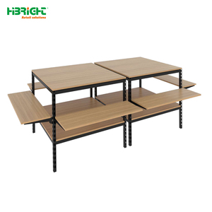 Highbright Adjustable Wood & Metal Fruit <b>Vegetable</b> Display <b>Stand</b> | Supermarket Produce Rack for Supermarket & Grocery Stores - Product Image 1