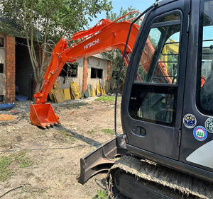 Mini-excavatrice sur chenilles Hitachi ZX60 d'occasion de bonne qualité, 6 tonnes, d'origine japonaise, avec moteur Cummins, composants principaux à vendre - Product Image 5