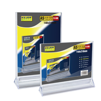 Présentoirs de table A5 pour prospectus, double face, en forme de Y, porte-cartes, porte-menu, porte-prix, porte-nom, porte-étiquettes