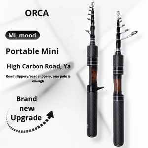 Canne à pêche télescopique en carbone à ton doux moyen d'eau douce tige à main EVA pour perche rapide <span class=keywords><strong>truite</strong></span> carpe pour la pêche en bateau de lac océan - Product Image 2