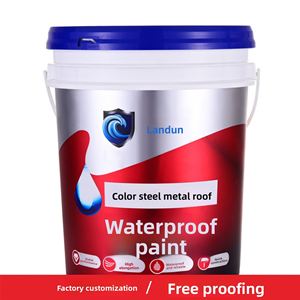 Revêtement imperméable pour toiture en acier de couleur personnalisée, baril de 18 kg, revêtement à base d'eau pour usage extérieur - Product Image 5