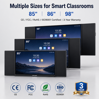 Tableau interactif intelligent 86 pouces 4K UHD avec écran tactile Nano, compatible craie et écriture, pour salles de classe - Fournisseur d'usine