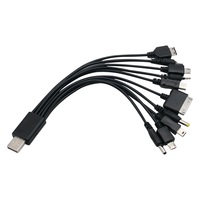 Câble de charge multifonction USB 10 en 1 en gros pour téléphone portable, MP3, tablette, ventilateur