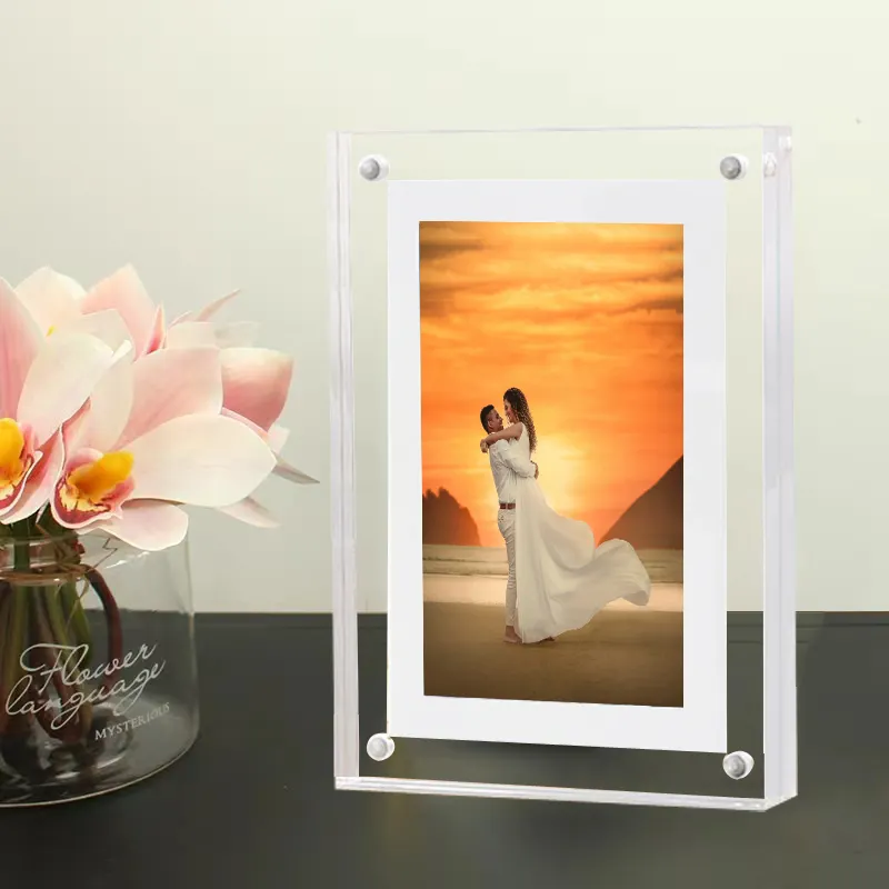 5 inch Acrylic nft Khung Ảnh Album video Dump chuyển pha lê Khung ảnh kỹ thuật số với 8GB Bộ nhớ trong