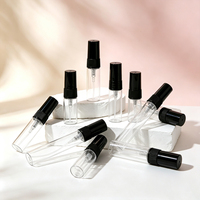 Flacon pulvérisateur rechargeable avec logo personnalisé, échelle graduée, 2 ml, 3 ml, 5 ml, 10 ml, atomiseur de parfum transparent portable, flacon d'échantillon de voyage