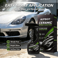 AUTOGO Spray de Revestimiento Cerámico 120ml Fórmula Líquida Nano SiO2 Hidrofóbico Brillo Rápido Protección de Pintura Detallado Automotriz CN