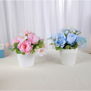 Bouquet di Fiori Artificiali Fatti a Mano in Otto Colori per Spose, Decorazione Matrimoniale - Product Image 4
