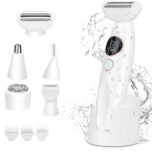 Depiladora Eléctrica Recargable para Mujer, Recortadora de Vello Púbico y Corporal, Afeitadora Eléctrica para Piernas y Cuerpo, Depiladora de Bikini - Product Image 2