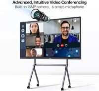 Samidisplay 65 75 86 дюймов 4K LCD Интерактивная плоская панель Ручка пальцем сенсорная цифровая умная доска для школьного обучения и обучения