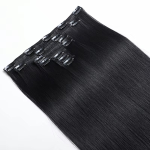 Extensioni per <span class=keywords><strong>capelli</strong></span> con clip Weft Clip-in 12A Raw Injection, colore naturale, 100% <span class=keywords><strong>capelli</strong></span> umani <span class=keywords><strong>veri</strong></span> per parrucche di bellezza all'ingrosso - Product Image 4