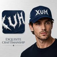 Gorra Trucker Azul Marino Estilo Y2K, Personalizable con Logotipo 3D, Gorra de Béisbol Gótica con Púas, Hip Hop, para Hombre y Mujer, MOQ 50, Muestra Rápida en 10 Días