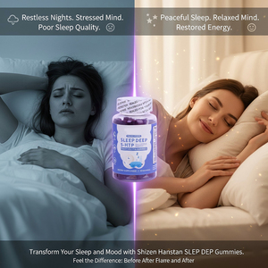 Integratore Quotidiano di Melatonina in <span class=keywords><strong>Caramelle</strong></span> Gommose per Migliorare la Qualità del Sonno e Favorire il Sonno Profondo, Gommose 5-HTP - Product Image 3