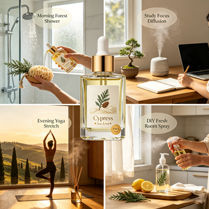 Aceite Esencial de Ciprés Premium, Puro Cupressus <span class=keywords><strong>Sempervirens</strong></span>, para Aromaterapia Relajante, Purificador de Aire, Cuidado de la Piel, Artesanía, OEM, ODM - Product Image 3