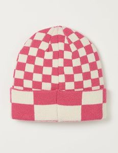 <span class=keywords><strong>Bonnet</strong></span> en tricot à carreaux pour femmes avec motif d'étiquette pour temps froid - Product Image 6