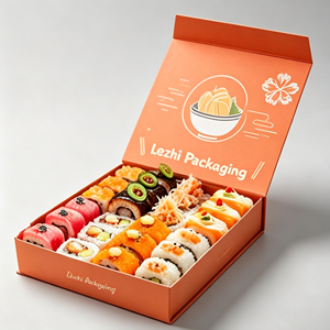 Caja <span class=keywords><strong>de</strong></span> Cartón para Sushi al por Mayor, Caja <span class=keywords><strong>de</strong></span> Sushi Desechable <span class=keywords><strong>con</strong></span> Logotipo Personalizado Impreso, Caja <span class=keywords><strong>de</strong></span> Sushi para Llevar <span class=keywords><strong>con</strong></span> División - Product Image 6