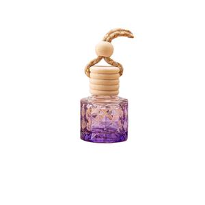 Custom 8ml =Purple Square Car Pendant Hanging Perfume Diffuser <b>Bottle</b> for Essential <b>Oil</b> Packing - Product Image 5