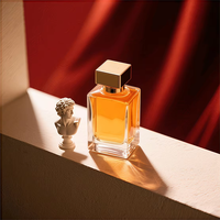 Bouteilles de parfum en verre carrées haut de gamme 30ml 50ml 100ml vente en gros vide Rectangle Parfum parfum pompe pulvérisateur Type d'étanchéité