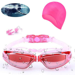 <span class=keywords><strong>Gafas</strong></span> <span class=keywords><strong>de</strong></span> natación antiniebla impermeables unisex <span class=keywords><strong>con</strong></span> tapón para los oídos, gorro <span class=keywords><strong>de</strong></span> natación <span class=keywords><strong>con</strong></span> protección auditiva óptima, nuevo diseño - Product Image 2